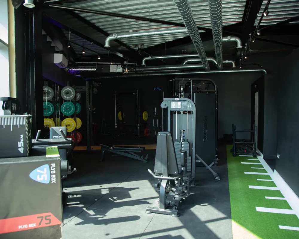 Strength training area at Physio Athletic, Royal Victoria